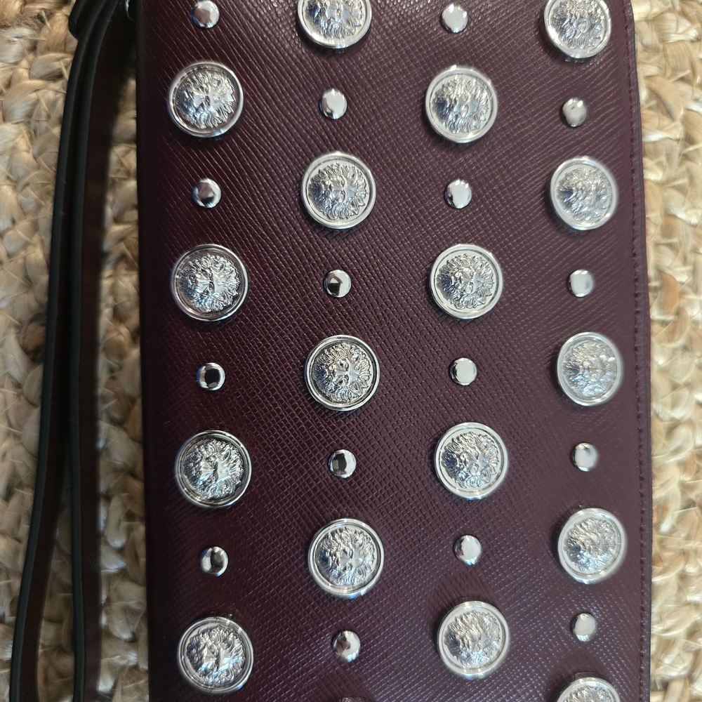 Versus Versace Maroon Leather Wallet